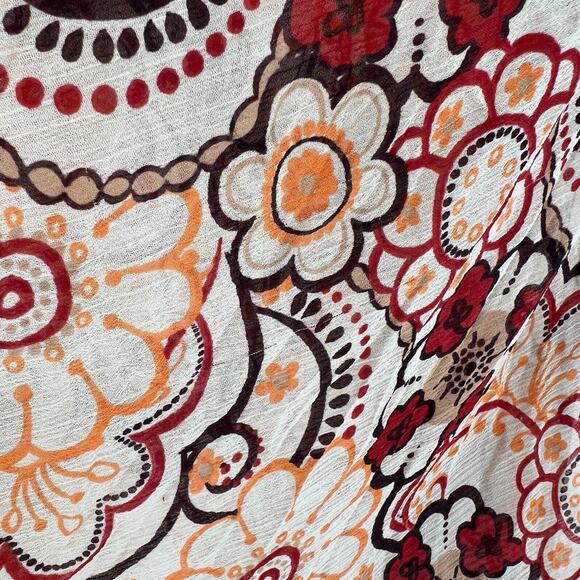 Vtg Studio 1940 Top Womens L Empire Waist Y2K 90s Floral Boho Fairy Hippie - Picture 7 of 8